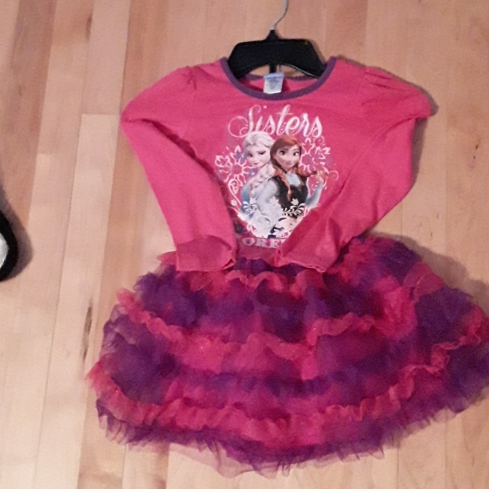 Violet sisters forever dress with ruffled skirt